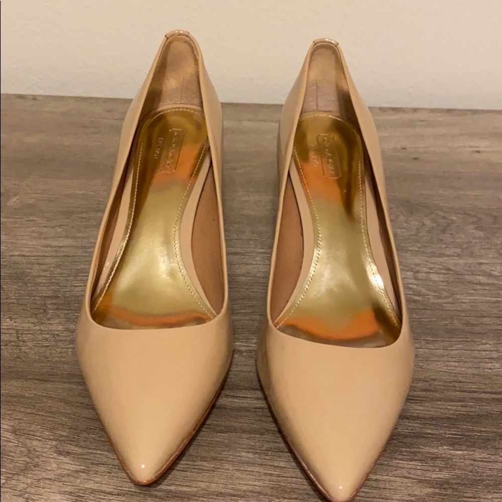 Coach Nude Pump Wood Heel